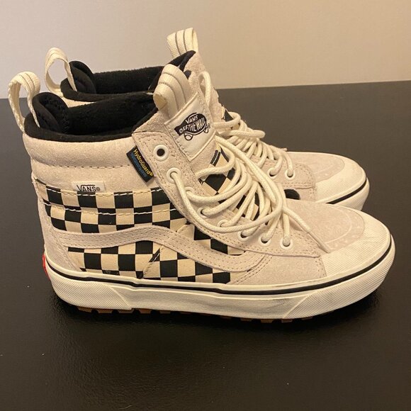 Vans Shoes - Women’s VANS Sk8-Hi MTE-2 Sneaker Boots Marshmallow Checkerboard Size 7